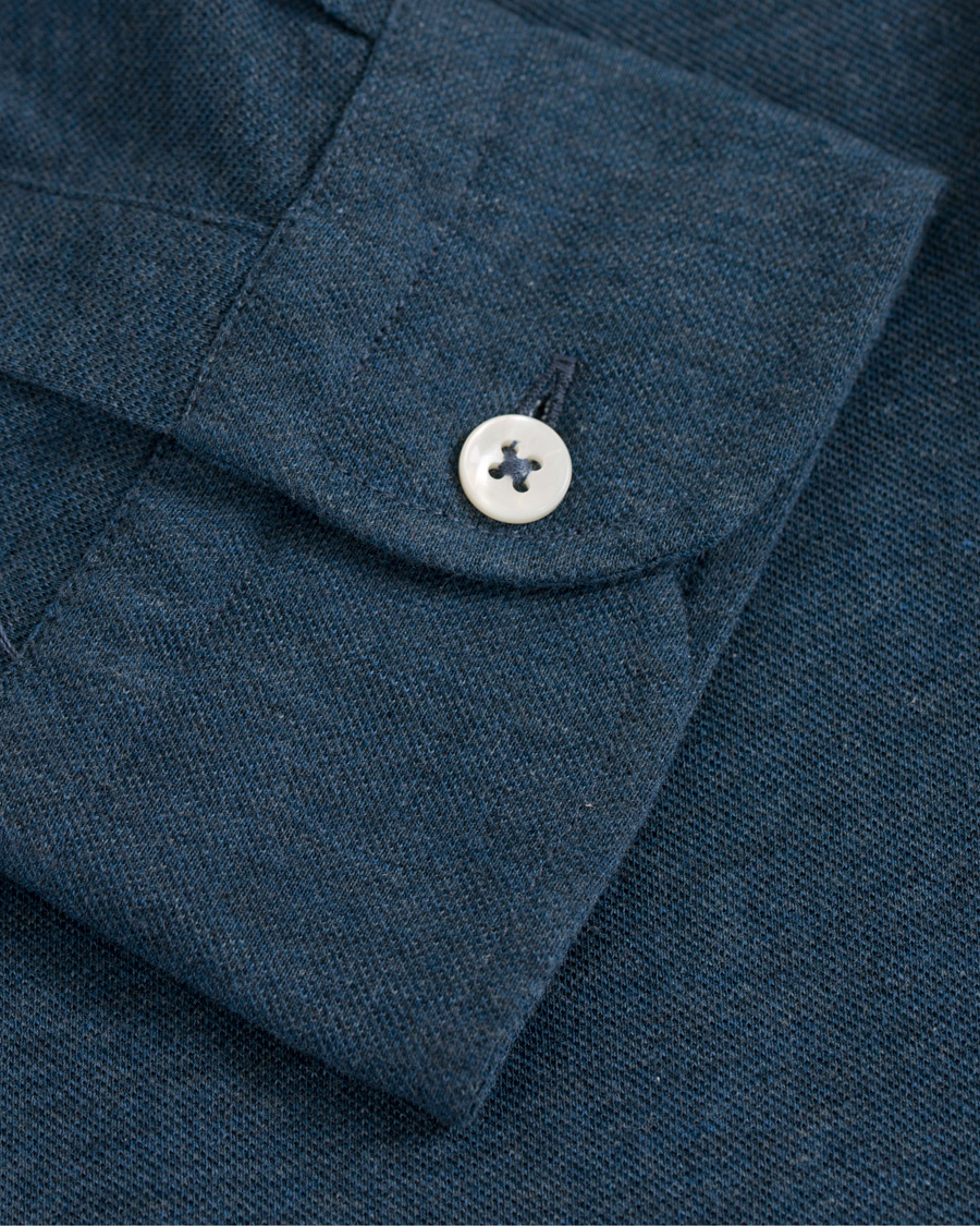 Homme | Chemises | Barba Napoli | Jersey Shirt Blue
