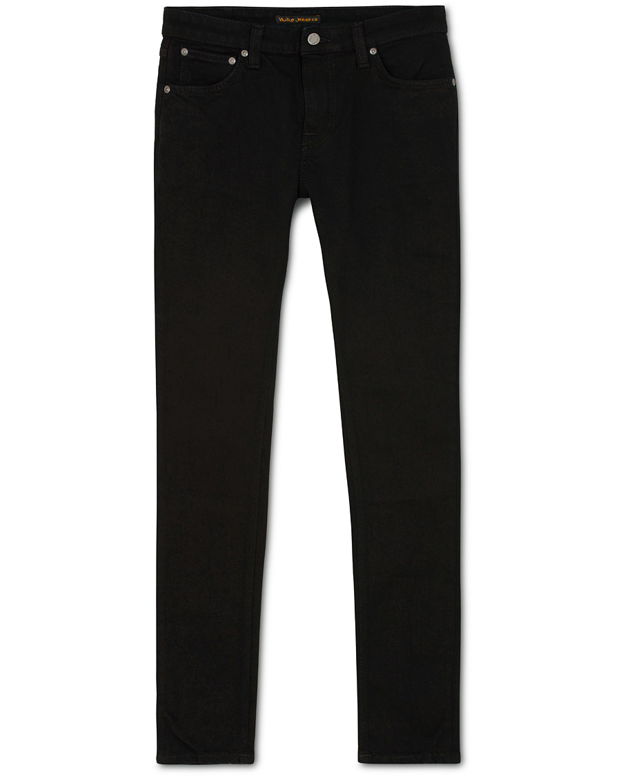 Heren | Jeans | Nudie Jeans | Skinny Lin Organic Slim Fit Jeans Black Black