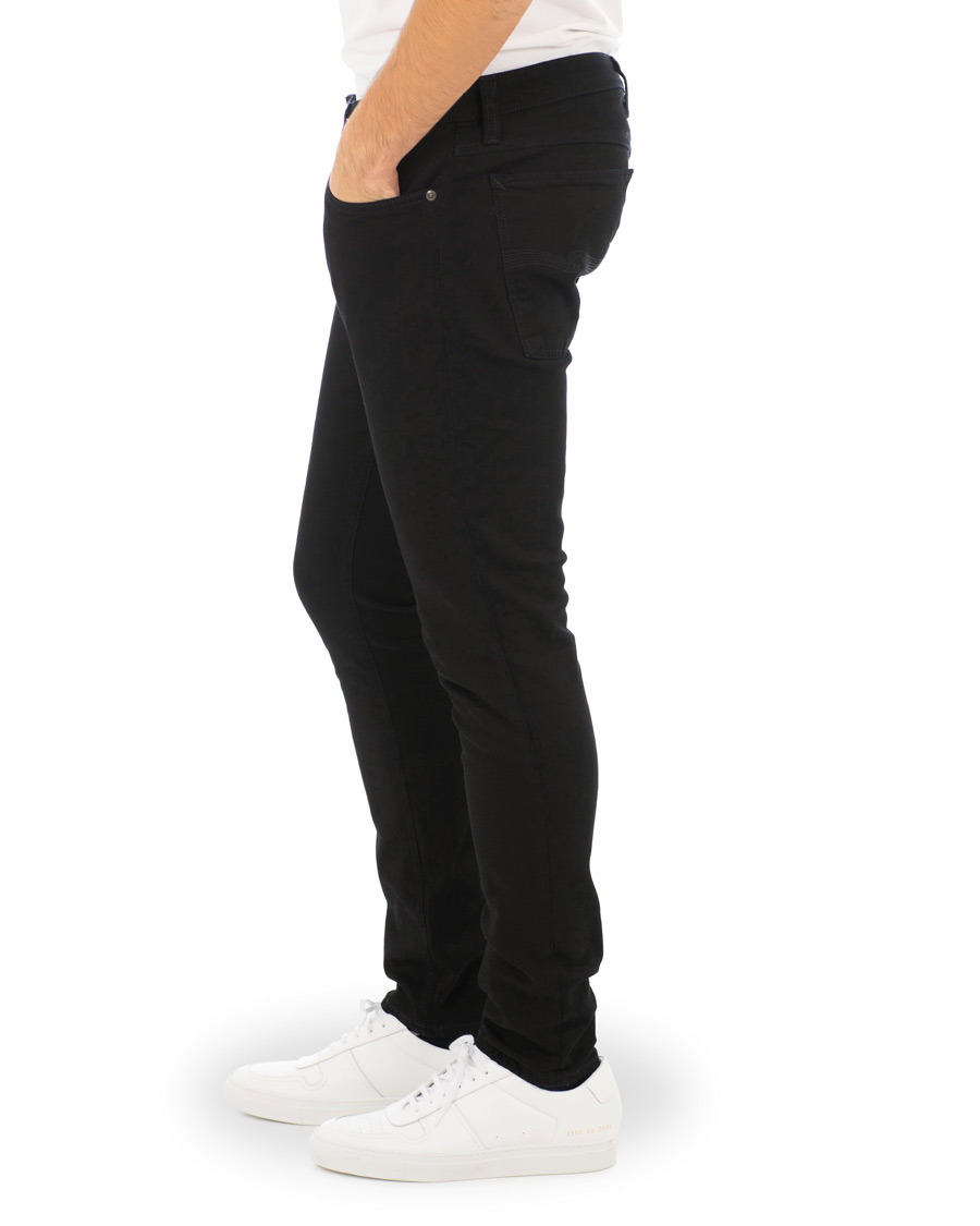 Heren | Jeans | Nudie Jeans | Skinny Lin Organic Slim Fit Jeans Black Black