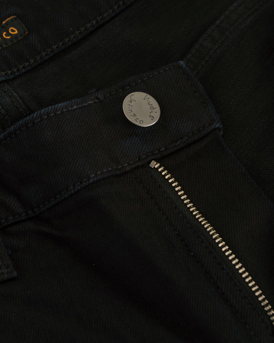 Heren | Jeans | Nudie Jeans | Skinny Lin Organic Slim Fit Jeans Black Black