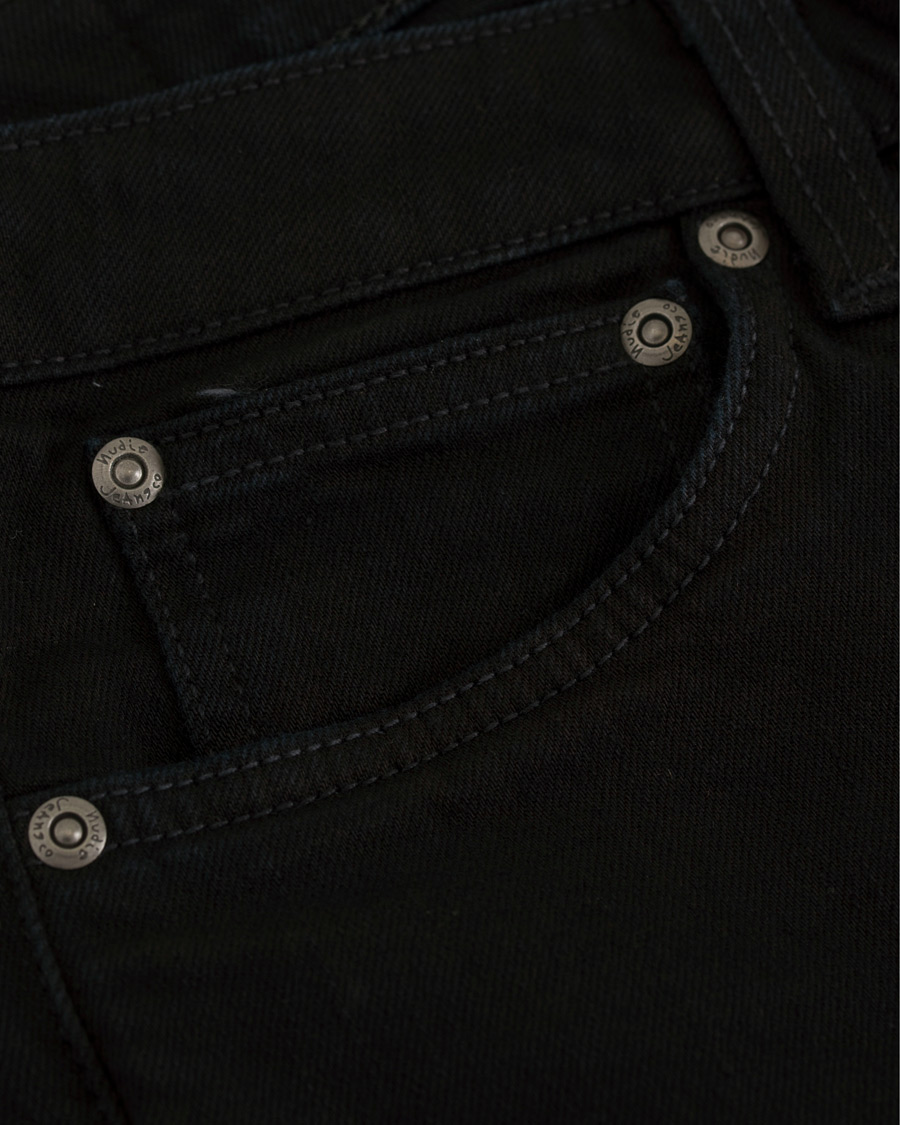Heren | Jeans | Nudie Jeans | Skinny Lin Organic Slim Fit Jeans Black Black