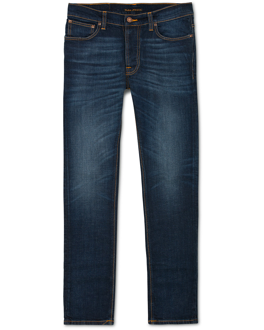 Homme | Jeans | Nudie Jeans | Dude Dan Organic Slim Fit Jeans Dark Deep Worn