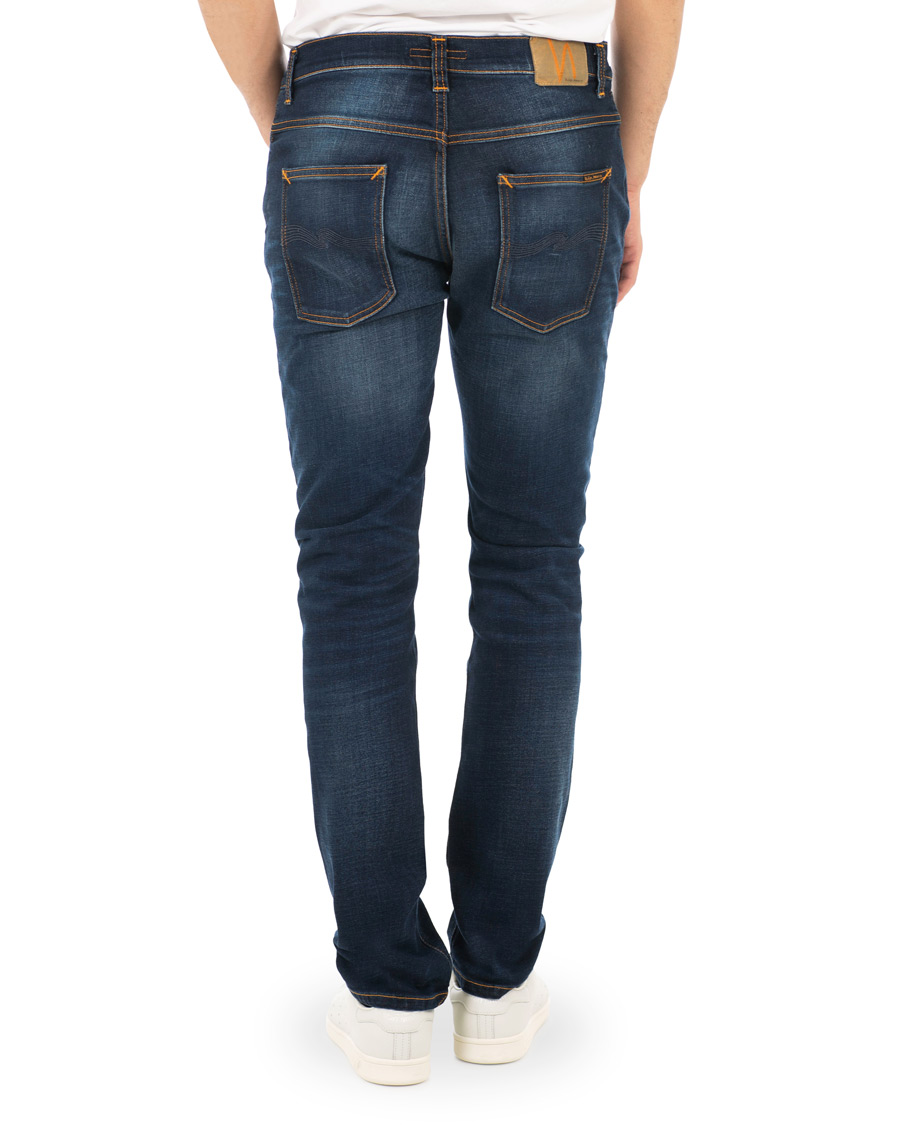 Homme | Jeans | Nudie Jeans | Dude Dan Organic Slim Fit Jeans Dark Deep Worn