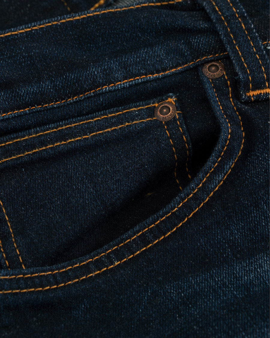Homme | Jeans | Nudie Jeans | Dude Dan Organic Slim Fit Jeans Dark Deep Worn