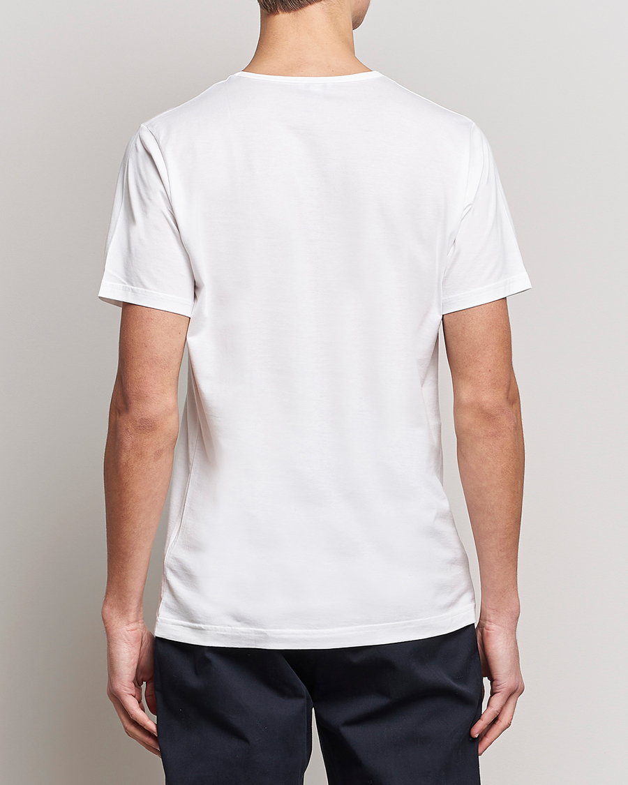 Homme | T-shirts | Sunspel | Superfine Cotton Crew Neck T-Shirt White