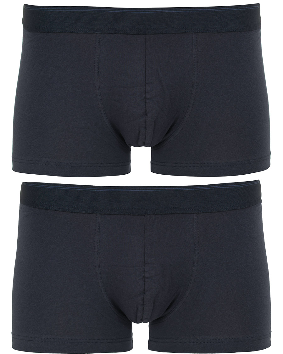 Heren | Ondergoed | Sunspel | 2-Pack Cotton Stretch Trunk Navy
