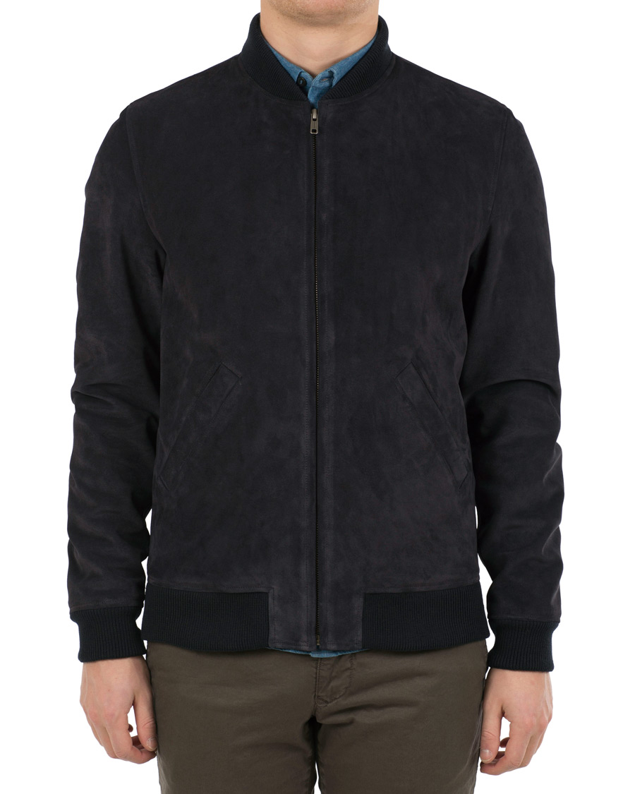Heren | Jassen | A.P.C. | The Ferris Suede Jacket Navy
