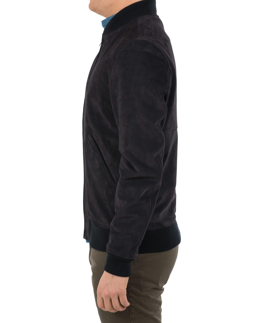 Heren | Jassen | A.P.C. | The Ferris Suede Jacket Navy