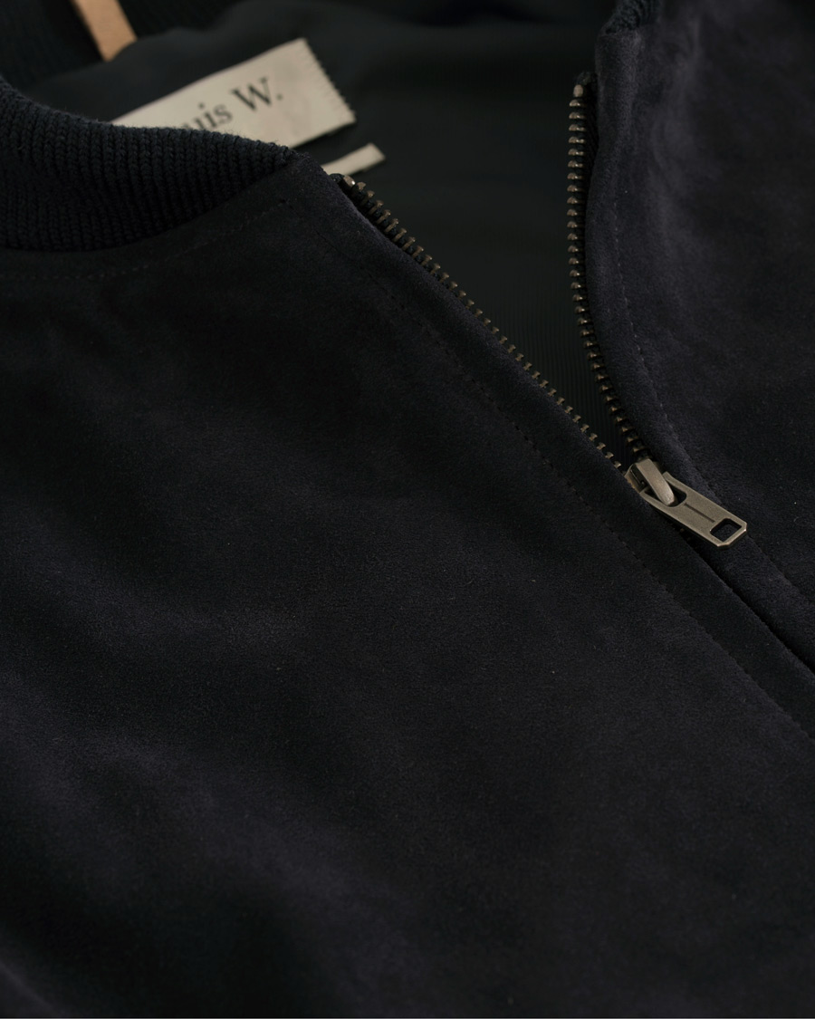 Heren | Jassen | A.P.C. | The Ferris Suede Jacket Navy