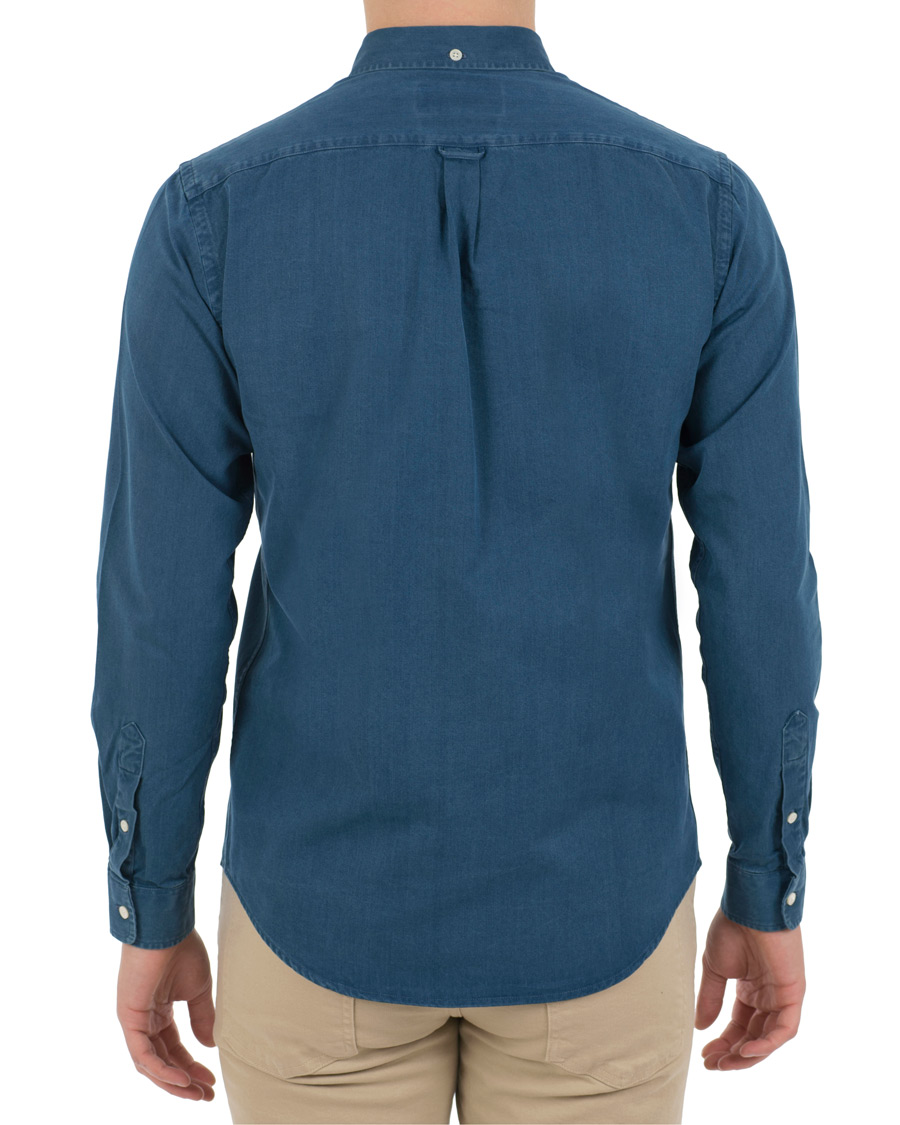 Heren | Overhemden | Schnayderman?s | Schnayderman's Leisure Indigo Jeans Shirt Mid blue