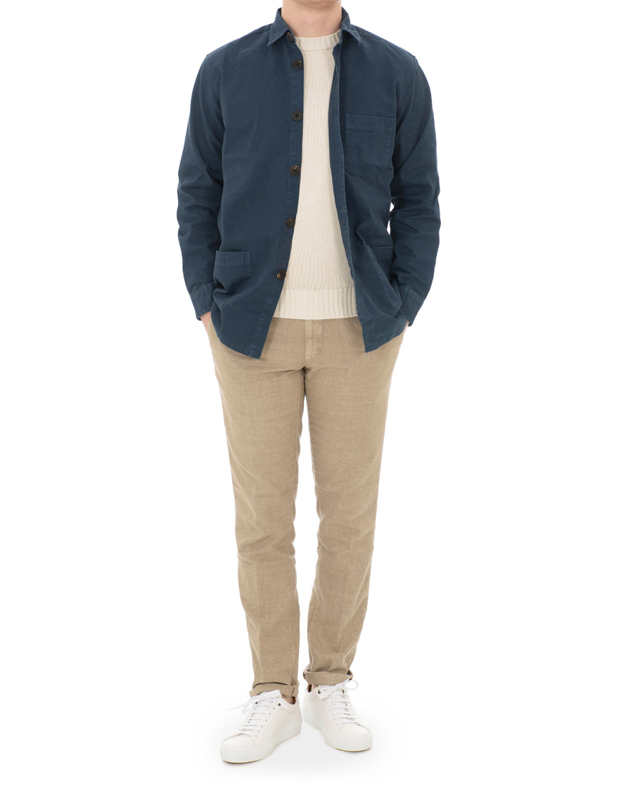 Homme | Manteaux Et Vestes | Schnayderman?s | Schnayderman's Overshirt Dyed One Dark Blue