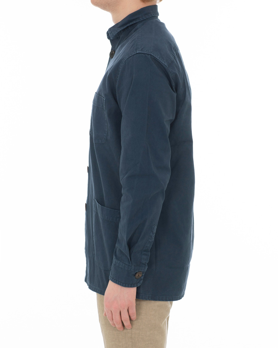 Homme | Manteaux Et Vestes | Schnayderman?s | Schnayderman's Overshirt Dyed One Dark Blue