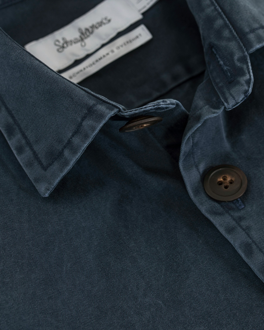 Homme | Manteaux Et Vestes | Schnayderman?s | Schnayderman's Overshirt Dyed One Dark Blue