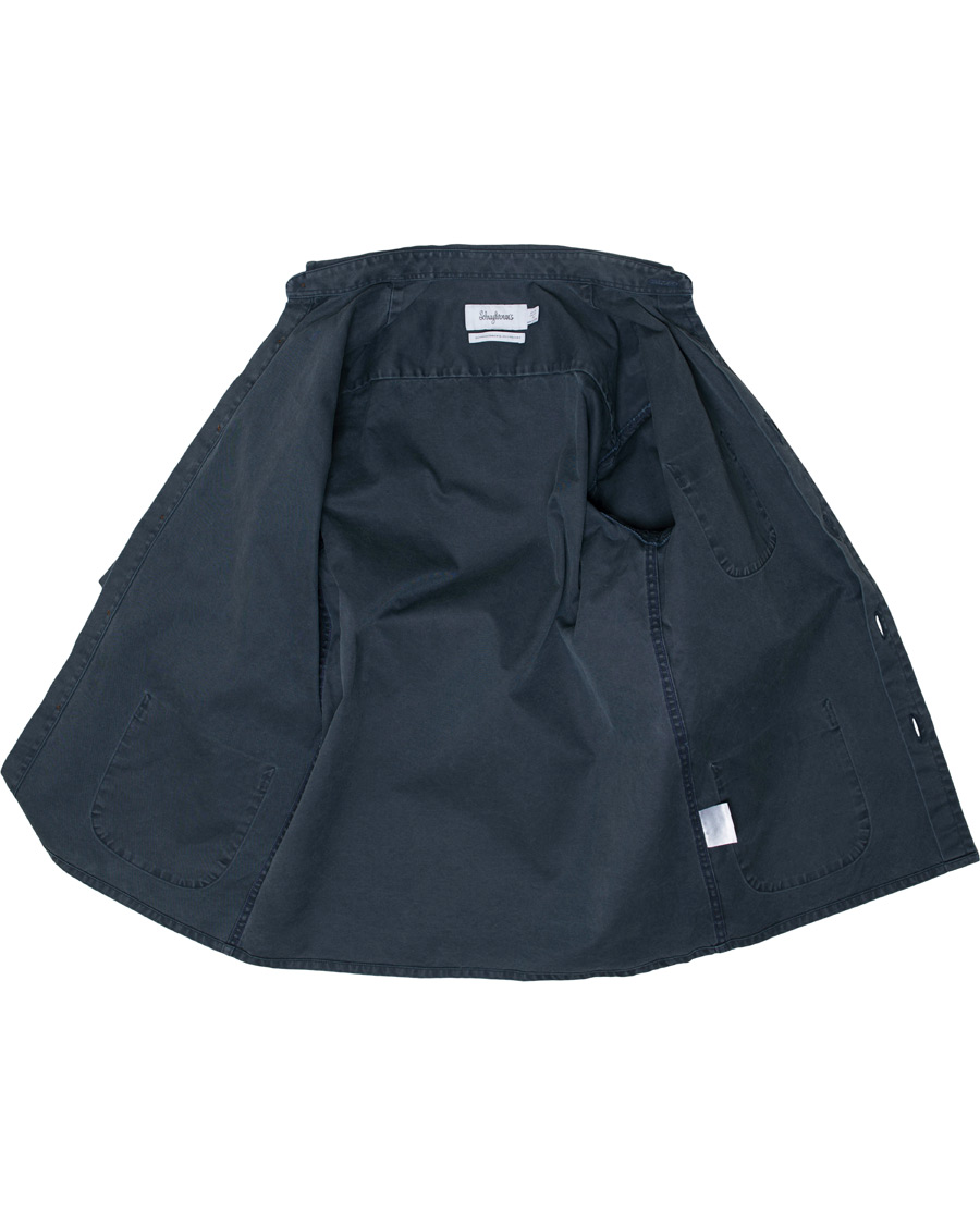 Homme | Manteaux Et Vestes | Schnayderman?s | Schnayderman's Overshirt Dyed One Dark Blue