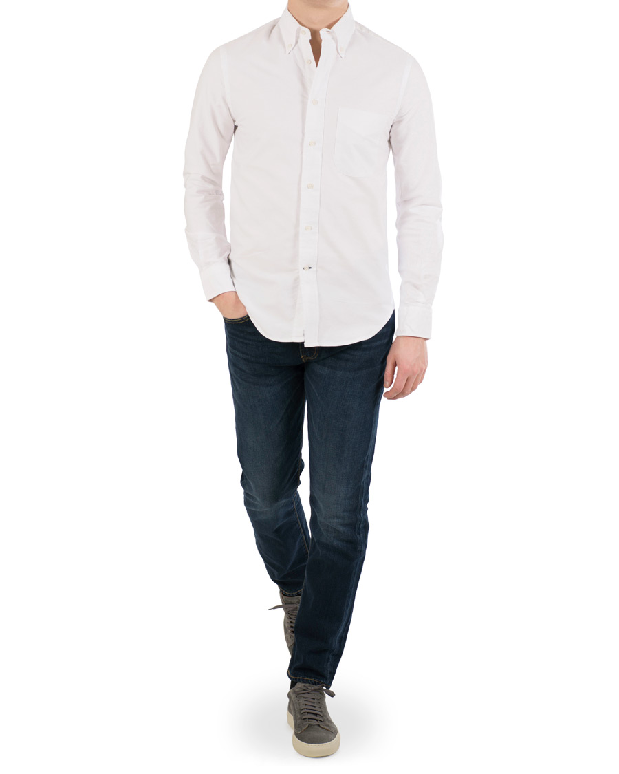 Heren | Overhemden | Gitman Vintage | Oxford Button Down Shirt White