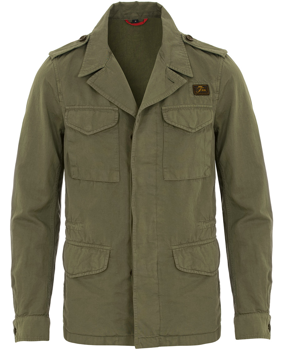 Homme | Manteaux Et Vestes | Fay | Escape Cotton Field Jacket Military Green