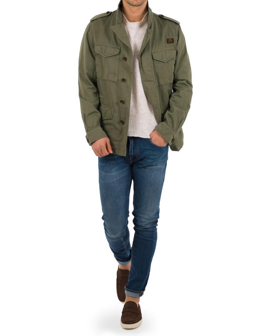Homme | Manteaux Et Vestes | Fay | Escape Cotton Field Jacket Military Green