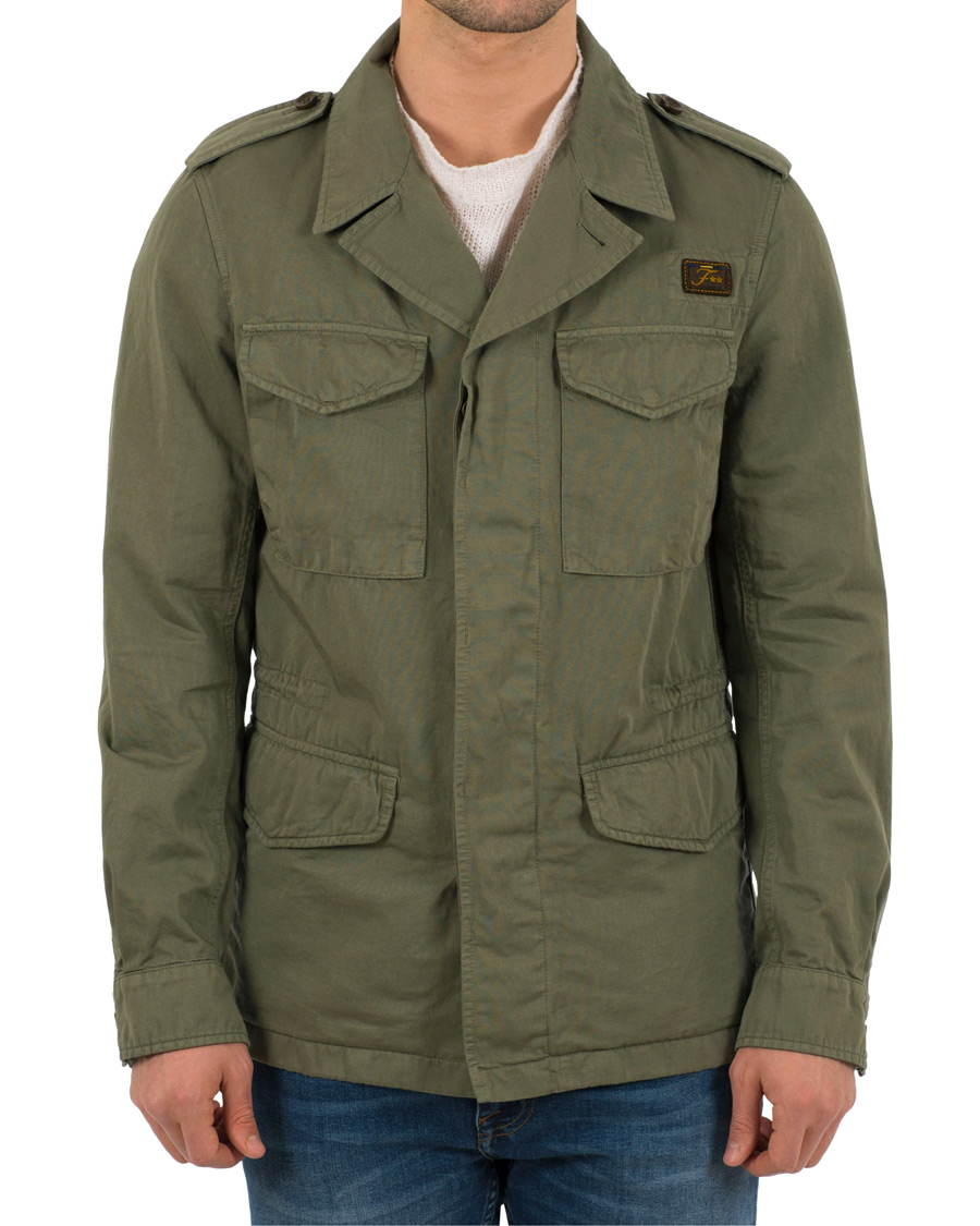 Homme | Manteaux Et Vestes | Fay | Escape Cotton Field Jacket Military Green