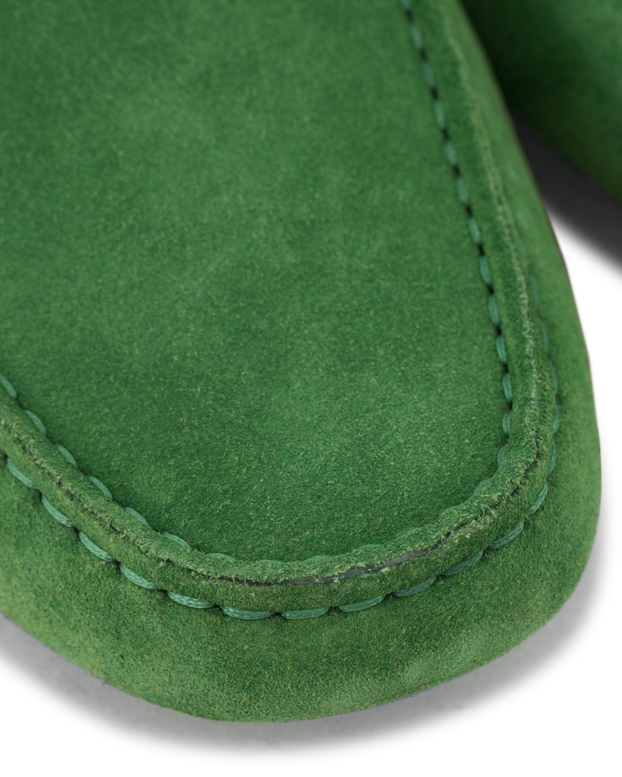 Homme | Tod's Laccetto Gommini Carshoe Green Suede | Tod's | Laccetto Gommini Carshoe Green Suede