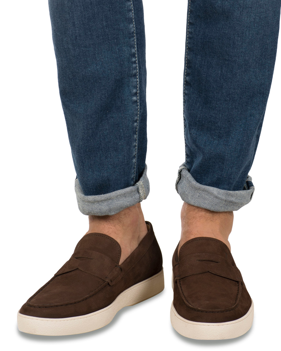 Homme | Tod's Mocassino Gomma Loafer Dark Brown Nubuck | Tod's | Mocassino Gomma Loafer Dark Brown Nubuck