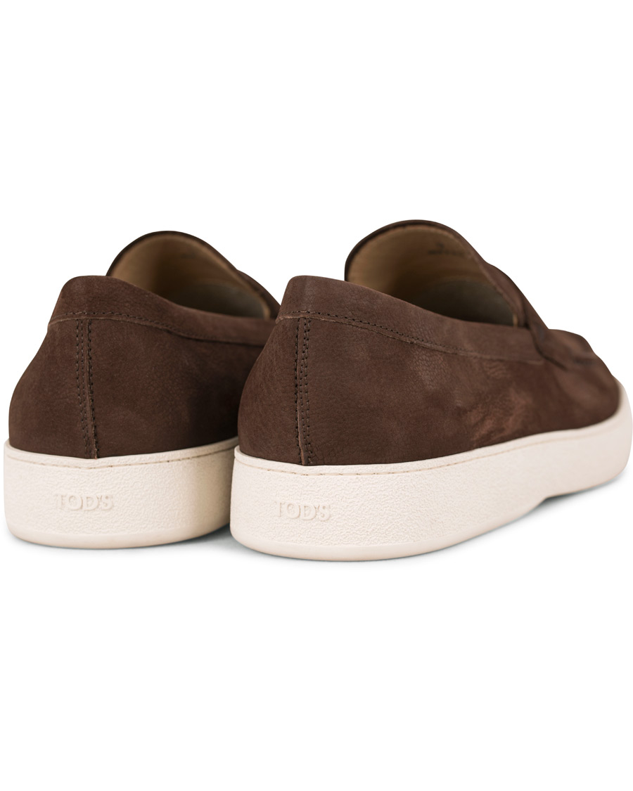 Homme | Tod's Mocassino Gomma Loafer Dark Brown Nubuck | Tod's | Mocassino Gomma Loafer Dark Brown Nubuck