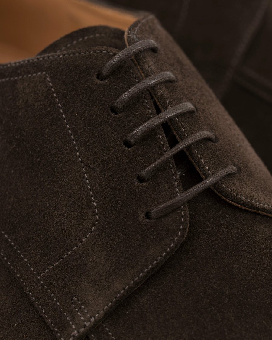 Heren | Loake 1880 Ealing Derby Split Toe Dark Brown Suede | Loake 1880 | Ealing Derby Split Toe Dark Brown Suede