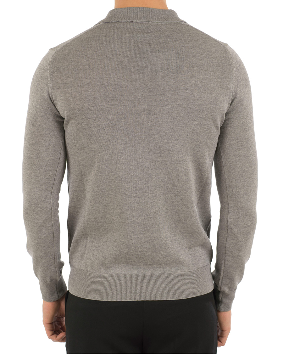 Homme | Pulls Et Tricots | Oscar Jacobson | Ruben Cotton Poloshirt Grey