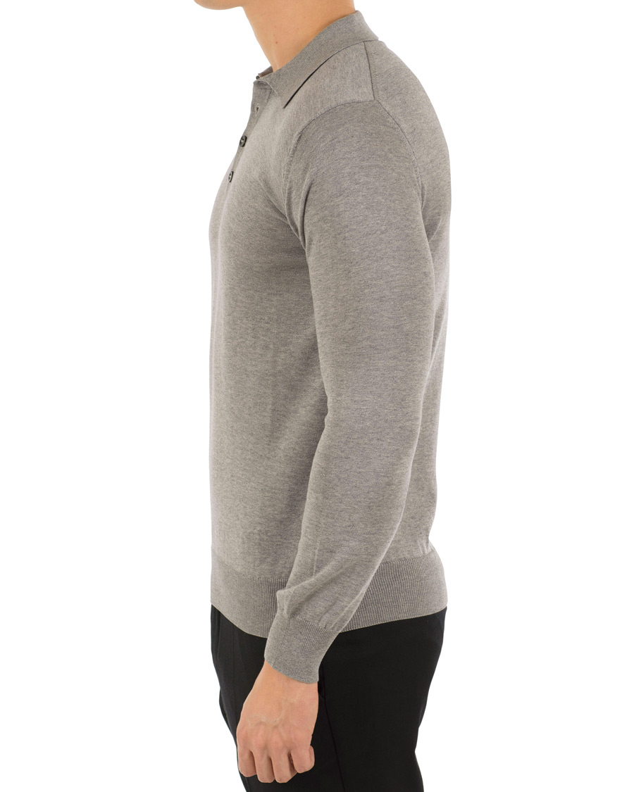 Homme | Pulls Et Tricots | Oscar Jacobson | Ruben Cotton Poloshirt Grey