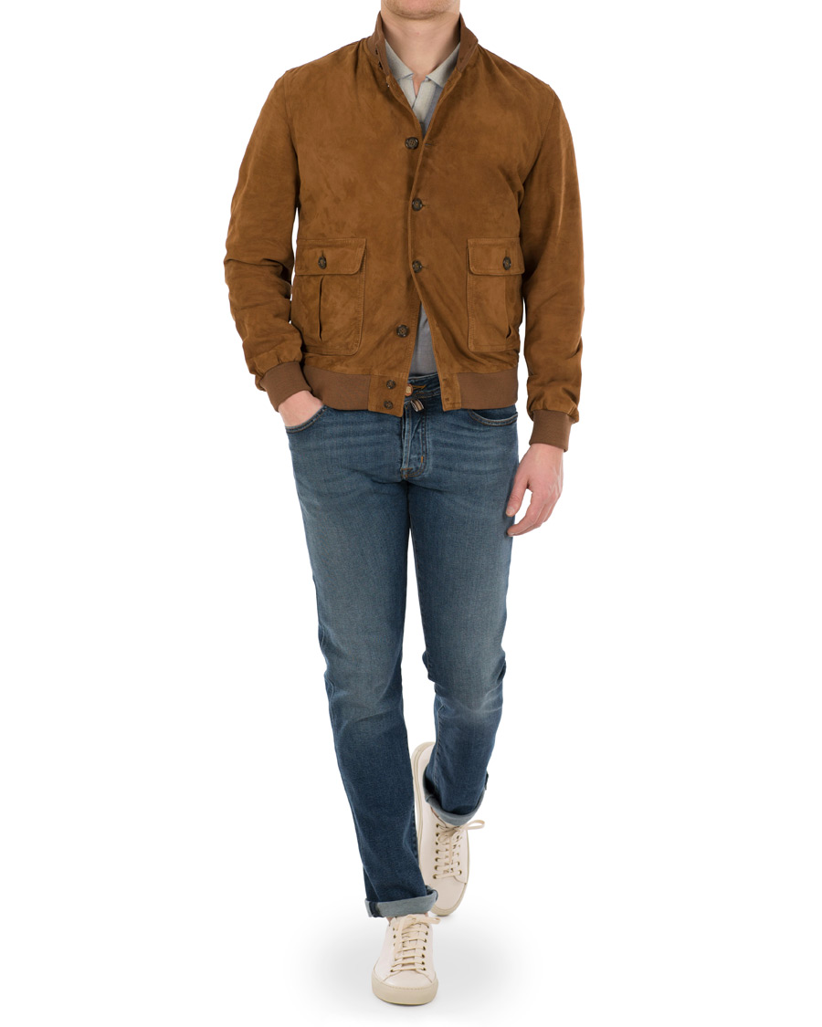 Homme | Manteaux Et Vestes | Valstar | Valstarino Suede Jacket Light Brown
