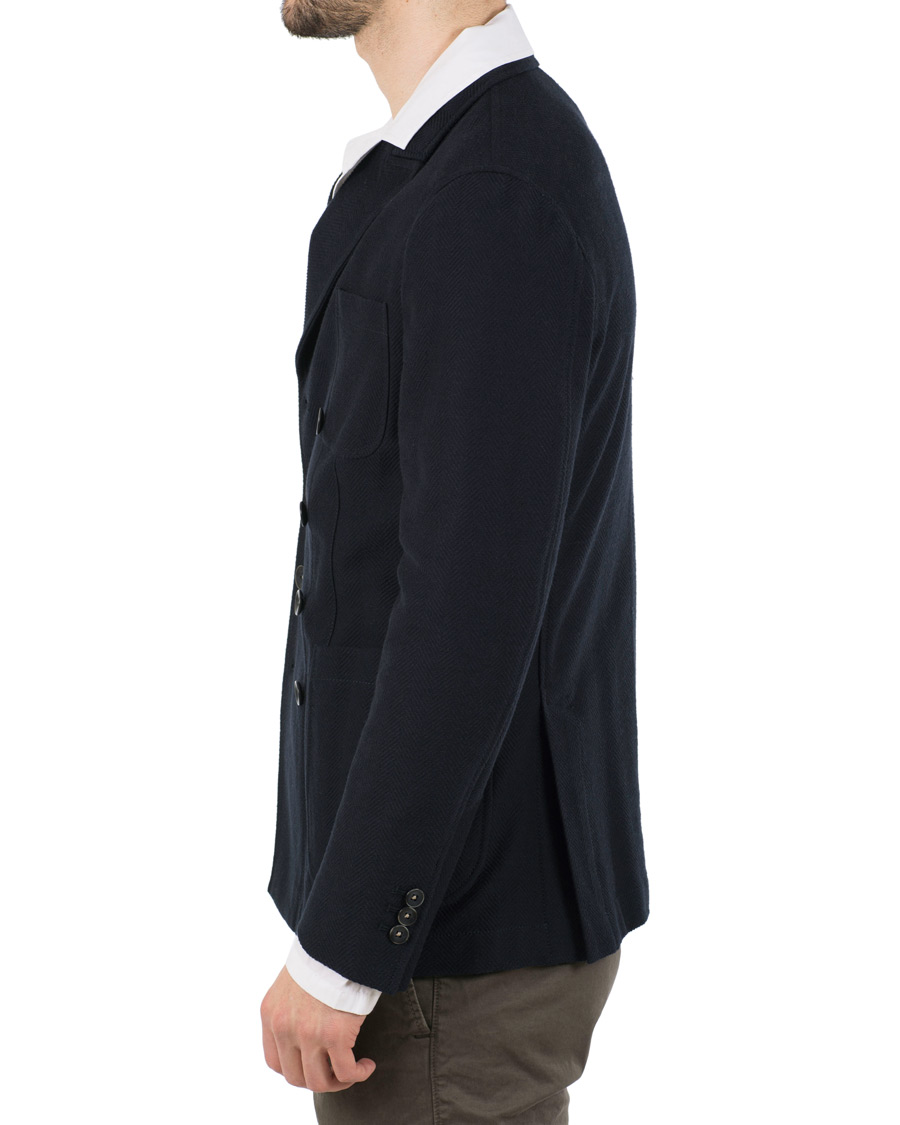 Homme | Blazers | The Gigi | Ziggy Double Breasted Cardigan Navy