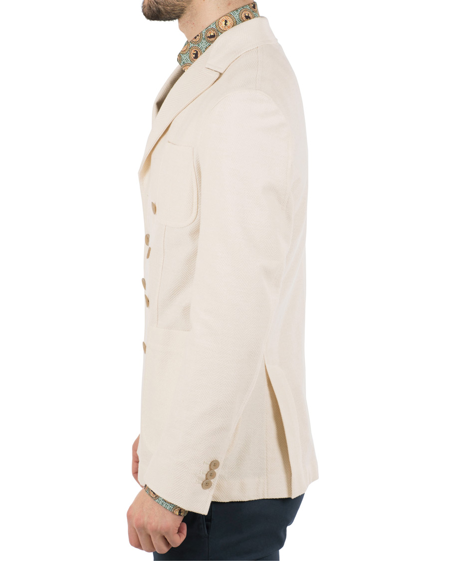Heren | Blazers | The Gigi | Ziggy Double Breasted Cardigan White