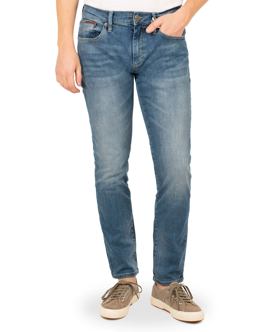 Heren | Jeans | Tommy Jeans | Slim Scanton Jeans Mid Blue