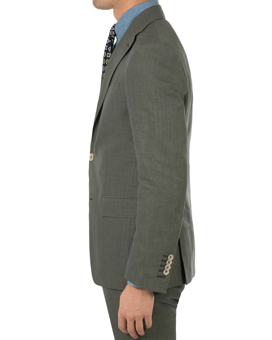 Heren | Blazers | Morris Heritage | Frank Oxford Linen/Cotton Blazer Green