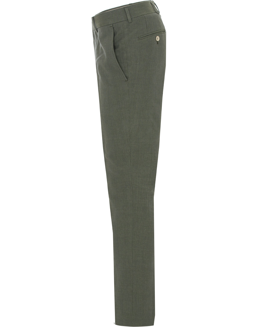 Homme | Pantalons | Morris Heritage | Fred Oxford Linen/Cotton Trousers Green