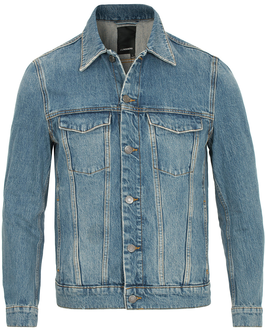 Heren | Jassen | J.Lindeberg | Max True Classic Jeans Jacket Light Blue