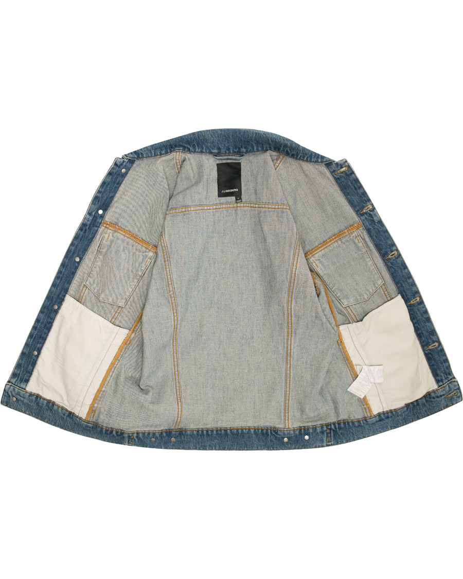 Heren | Jassen | J.Lindeberg | Max True Classic Jeans Jacket Light Blue