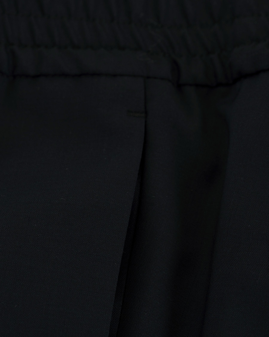 Homme | Pantalons | J.Lindeberg | Sasha Comfort Wool Draw String Trousers Navy