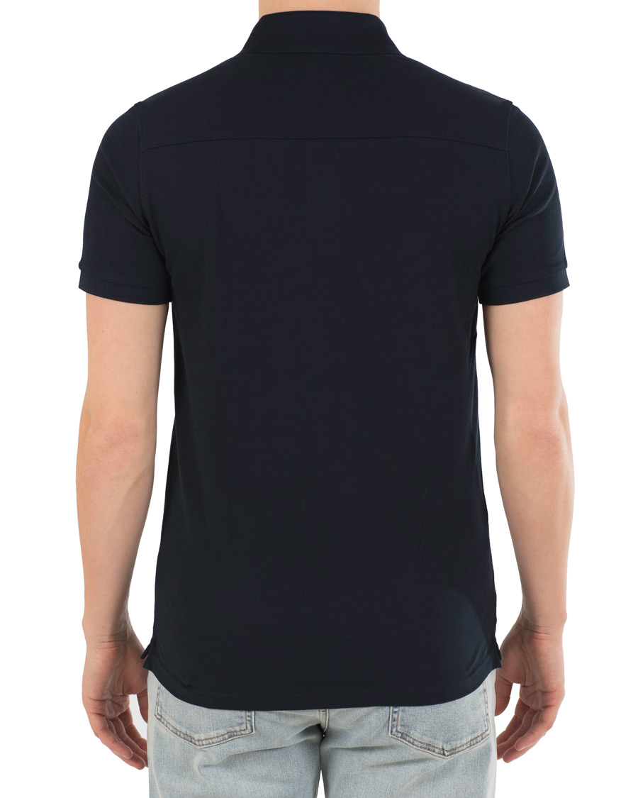 Homme | Polos | J.Lindeberg | Slim Fit Troy Clean Pique Navy