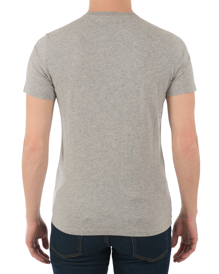 Heren | T-shirts | Woolrich | Logo Crew Neck Tee Light Grey Melange