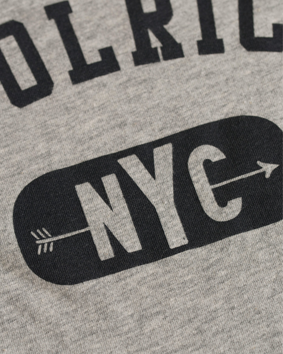 Heren | T-shirts | Woolrich | Logo Crew Neck Tee Light Grey Melange