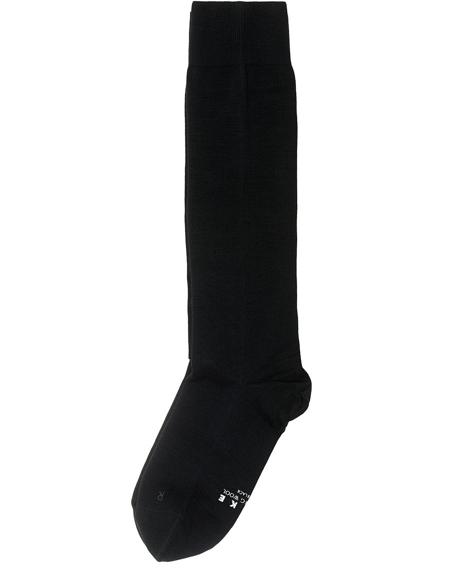Heren | Ondergoed | Falke | Energizing Wool Knee High Sock Black