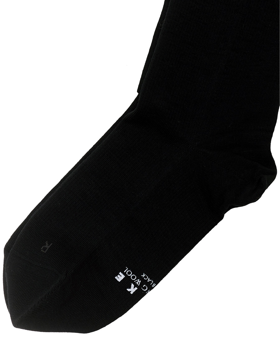 Heren | Ondergoed | Falke | Energizing Wool Knee High Sock Black