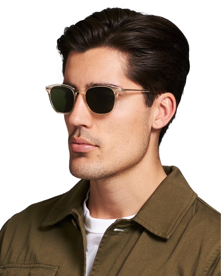 Heren | Zonnebrillen | Oliver Peoples | Heaton Sunglasses Buff/Green