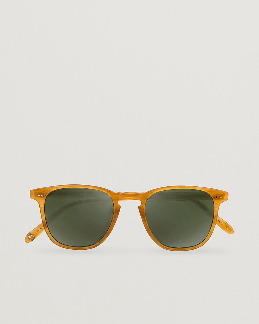 Homme | Lunettes De Soleil | Garrett Leight | Brooks 47 Sunglasses Butterscotch/Green Polarized