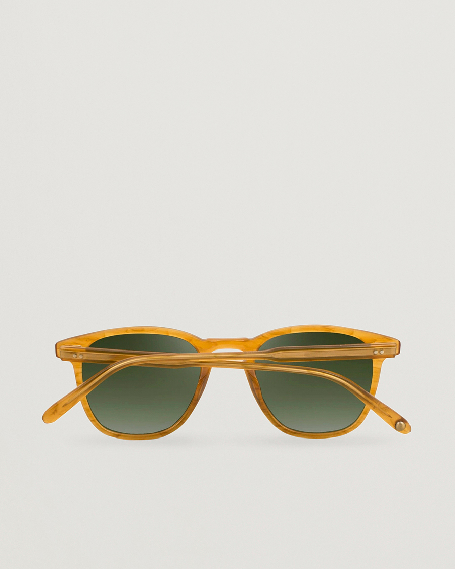 Homme | Lunettes De Soleil | Garrett Leight | Brooks 47 Sunglasses Butterscotch/Green Polarized