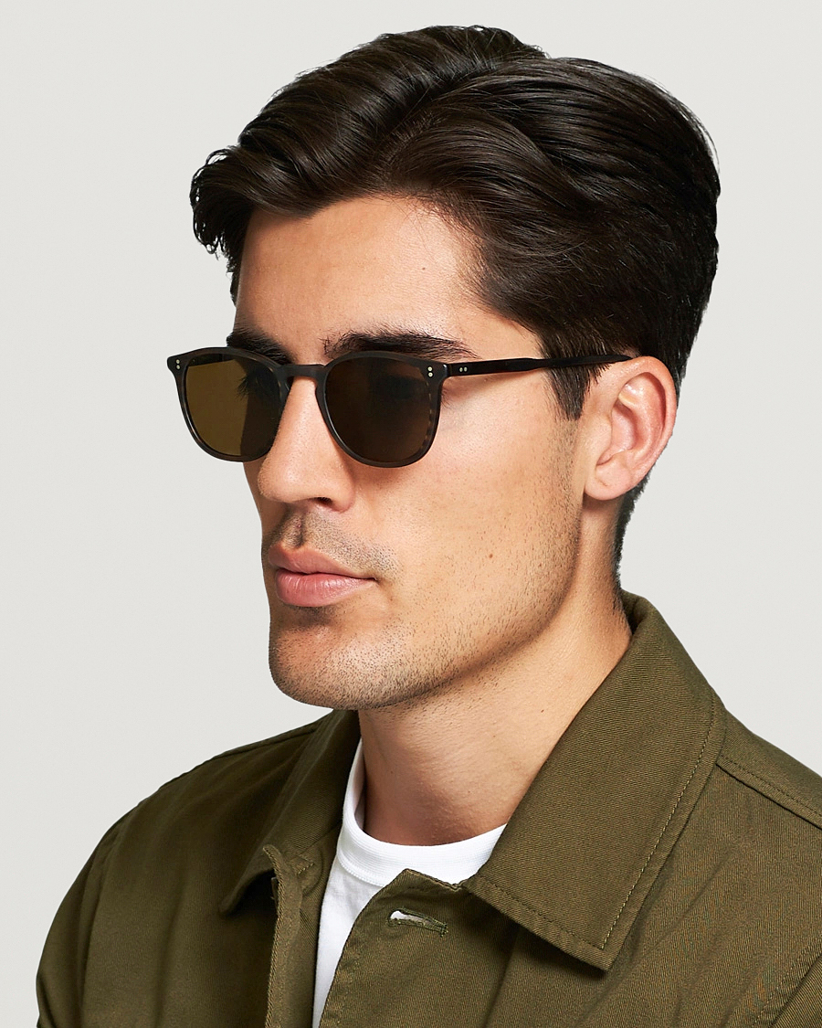 Homme | Lunettes De Soleil | Garrett Leight | Kinney 49 Sunglasses Matte Brandy Tortoise/Brown Polarized