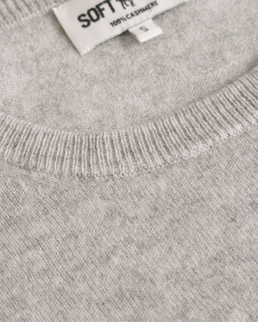 Heren | Truien | Soft Goat | Cashmere O-neck Light Grey