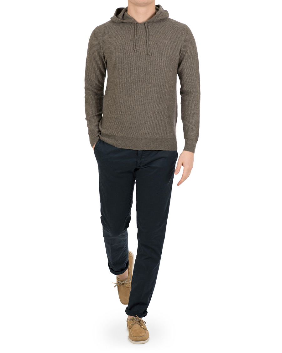 Heren | Truien | Soft Goat | Cashmere Hoodie Taupe