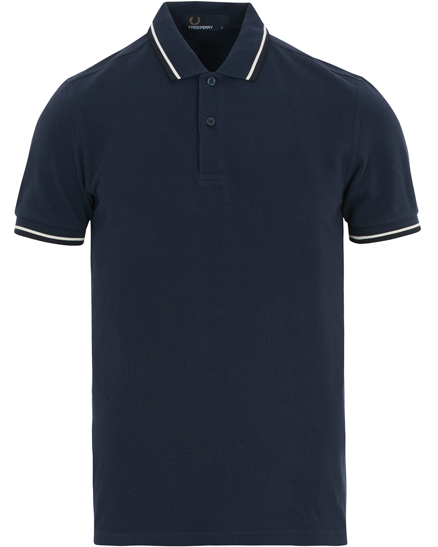 Homme | Polos | Fred Perry | Twin Tip Polo Carbon Blue