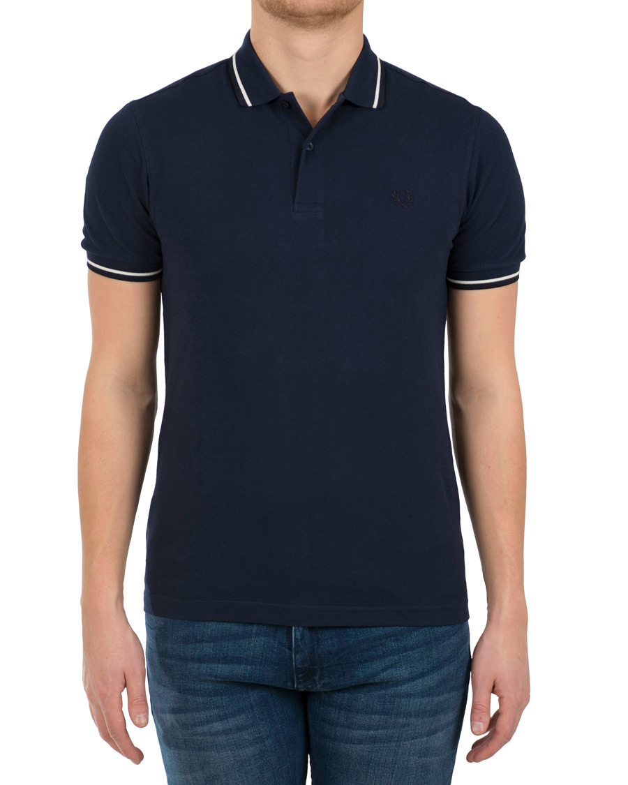 Homme | Polos | Fred Perry | Twin Tip Polo Carbon Blue